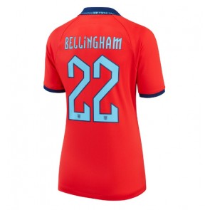 England Jude Bellingham #22 Udebanetrøje Dame VM 2022 Kort ærmer